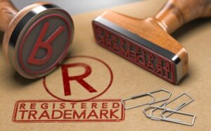 Two Rubber stamps with Trademark Registration